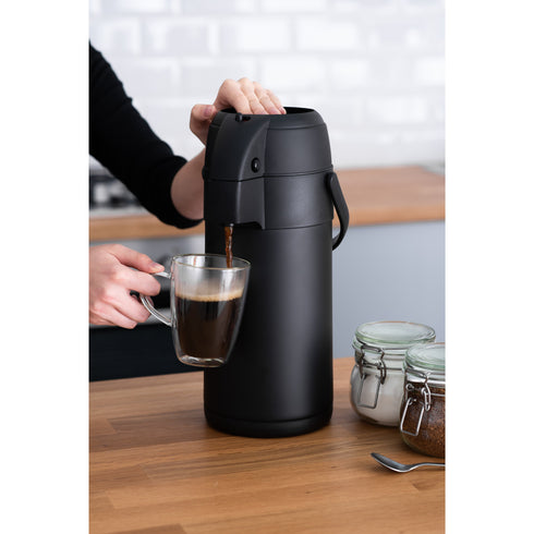 5L Pump Action Vacuum Flask - Black